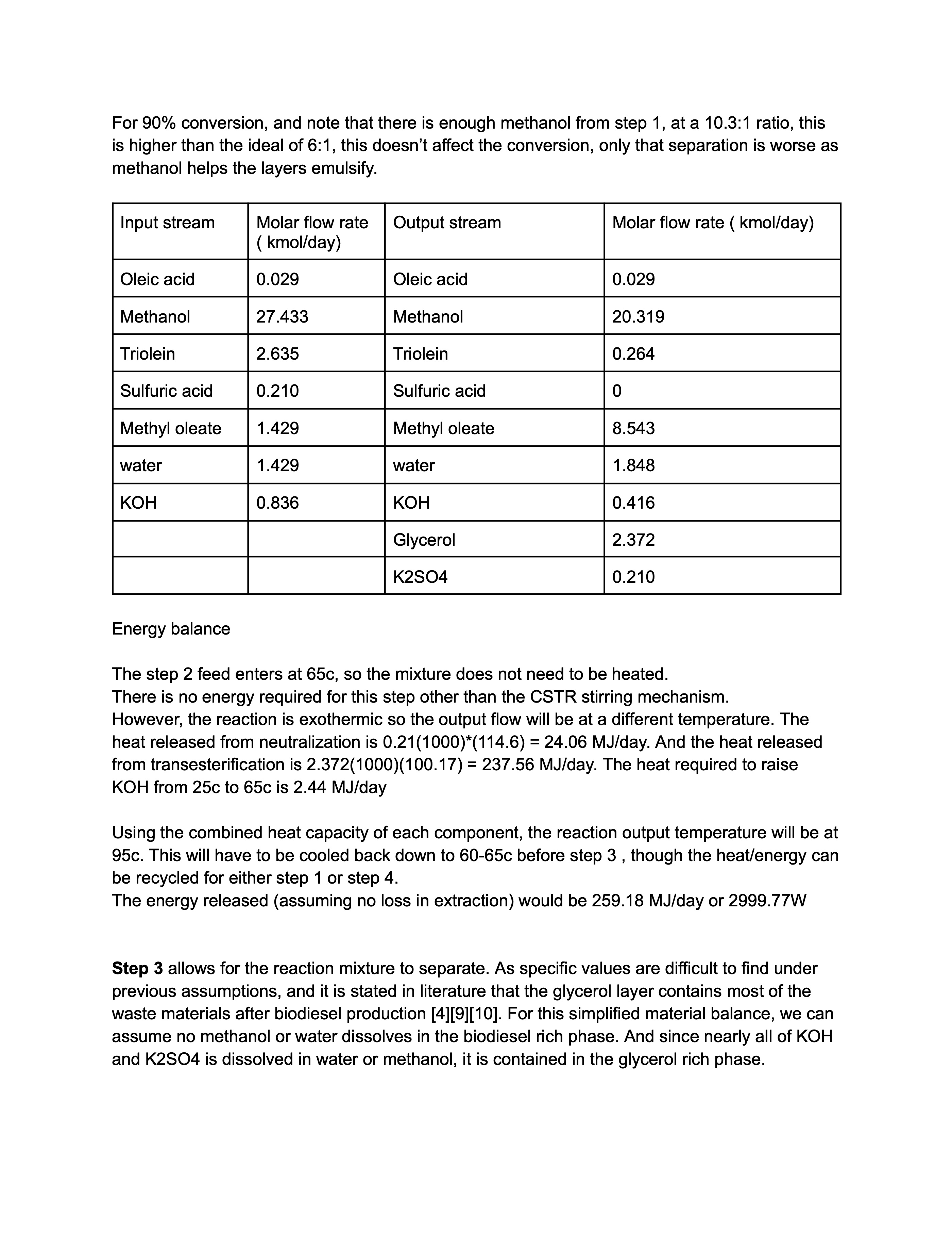 Process design report page 9