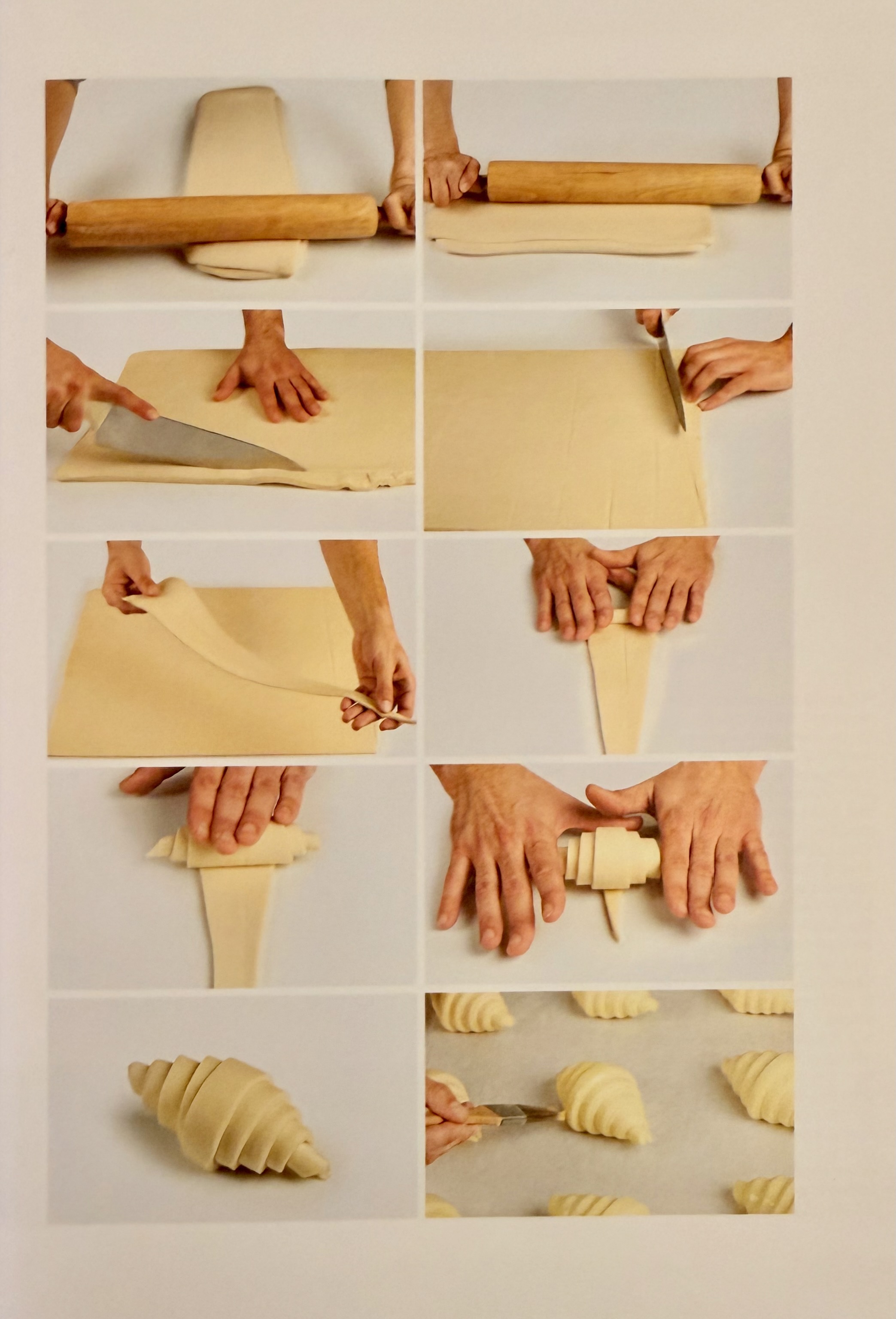 Croissant shaping from the recipe book