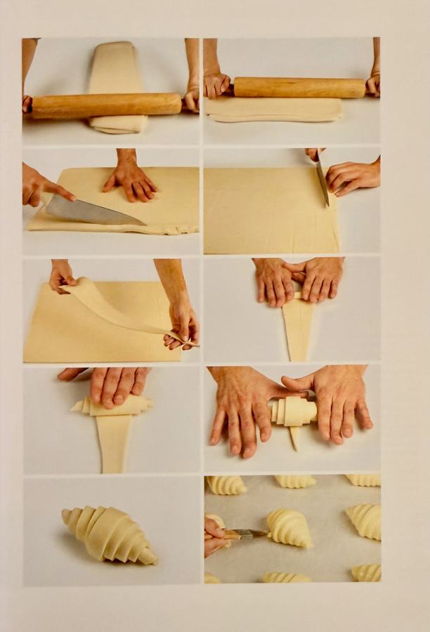 Croissant shaping from the recipe book